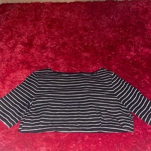 Talbots elbow sleeve striped shirt!